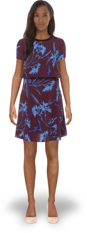 FLORAL OVERLAY DRESS