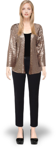SEQUIN KIMONO JACKET