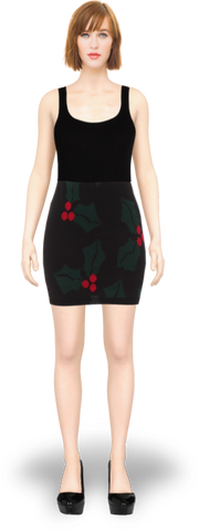 KNITTED HOLLY SKIRT