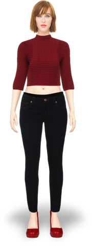ROLL NECK TOP