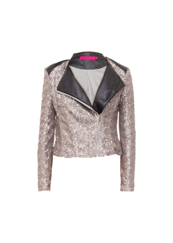 SEQUIN BIKER JACKET