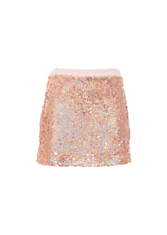 IRIDESCENT SEQUIN MINI SKIRT