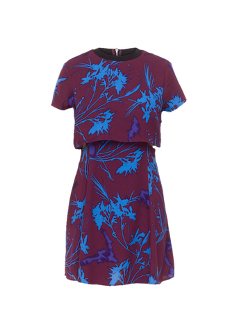 FLORAL OVERLAY DRESS